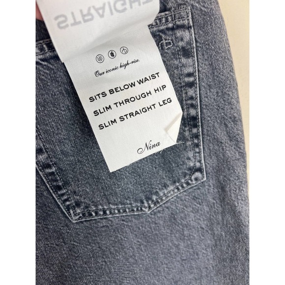 Rag & Bone Jeans Womens 32 Slim Tapered Leg‎ High Rise Dark Wash Denim Size - Picture 9 of 15
